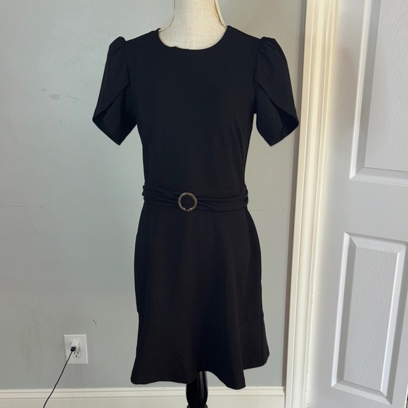 Michael Kors Black Mini Dress with Belt - Picture 1 of 6